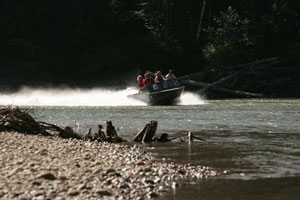 Jet Boat tours on the Exchamsiks River