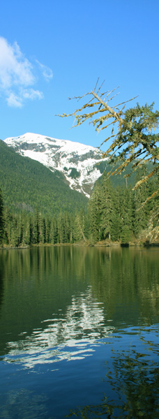 Remote wilderness lake in Northern British Columbia