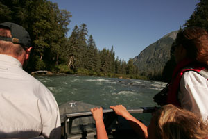 Navigating the rock garden on the beautiful Exchamsiks River