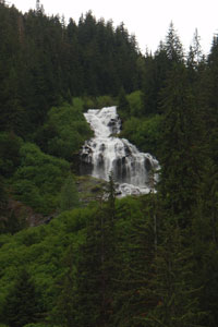 Magnificent remote waterfall