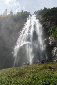 Waterfall mist