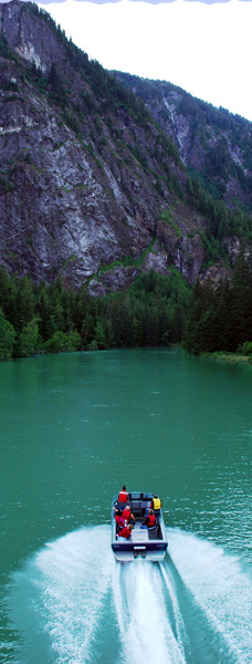 Jet Boat up the Exchamsiks River