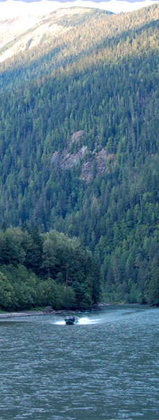 Jetboat up the Exchamsiks River