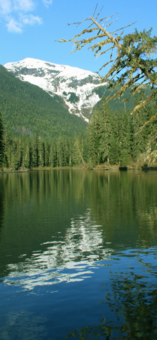 Remote wilderness lake in Northern British Columbia