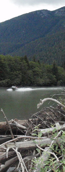 Wilderness Jet Boat tour down the Exchamsiks River